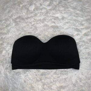 Black Strapless Bra